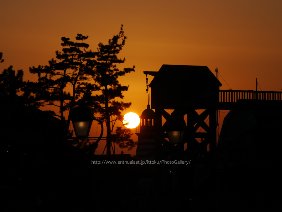 シーの夕陽 @ TDS