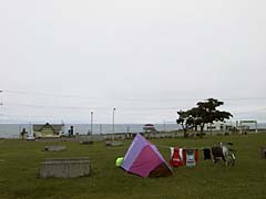 日の出岬キャンプ場。